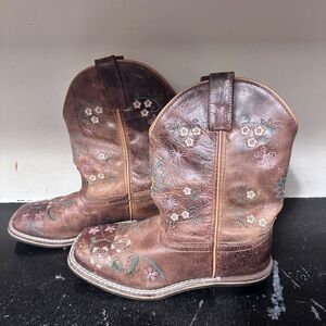 Girls Smoky Mountain - Floralie Embroidered Western Boot - Size 1.5